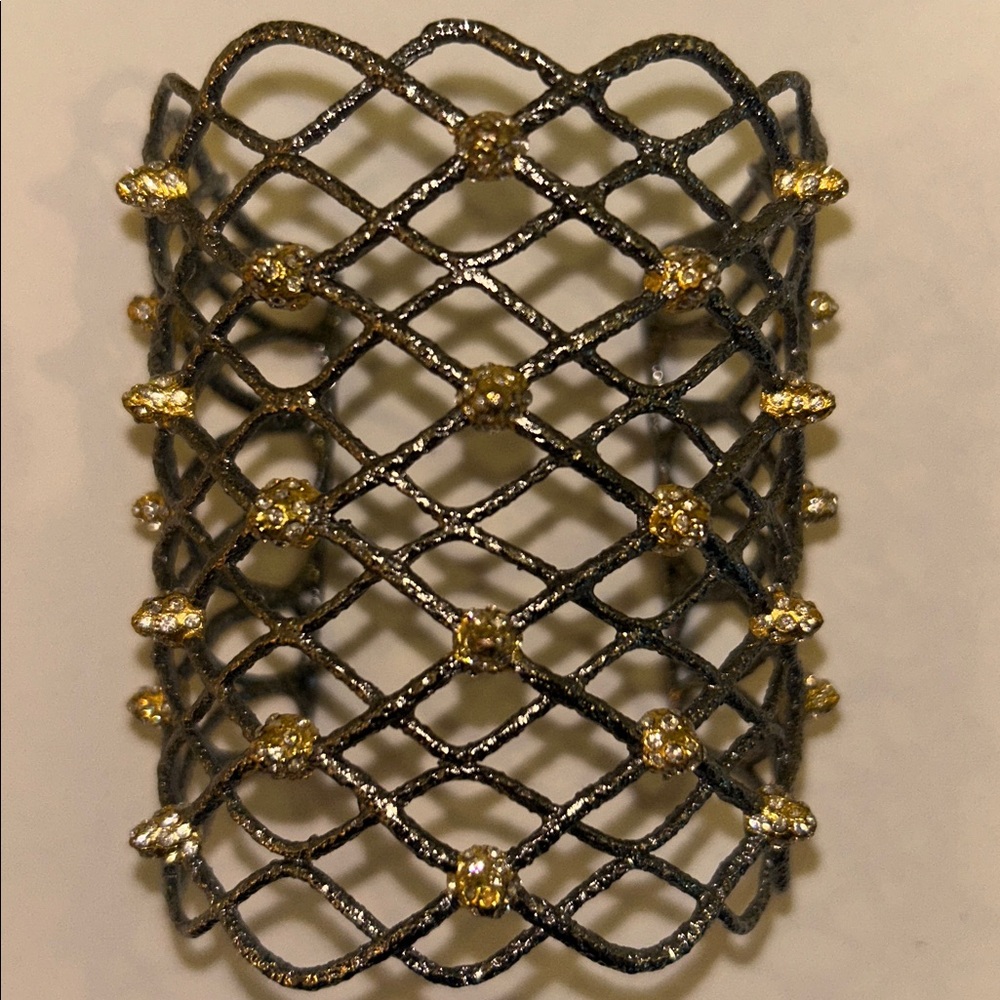 ALEXIS BITTAR exquisite VINTAGE cuff bracelet!